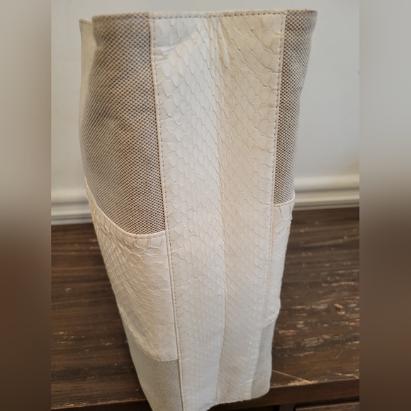 Hayward Canvas and Python Tote - Picture 3 of 12